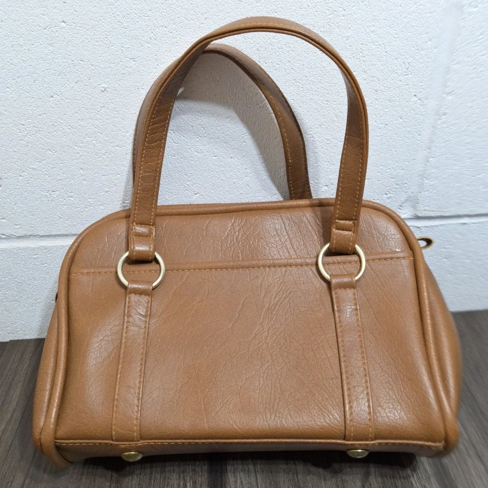 Ambassador Design Satchel Bag Women's Medium Brown Organizer Vintage Excellent